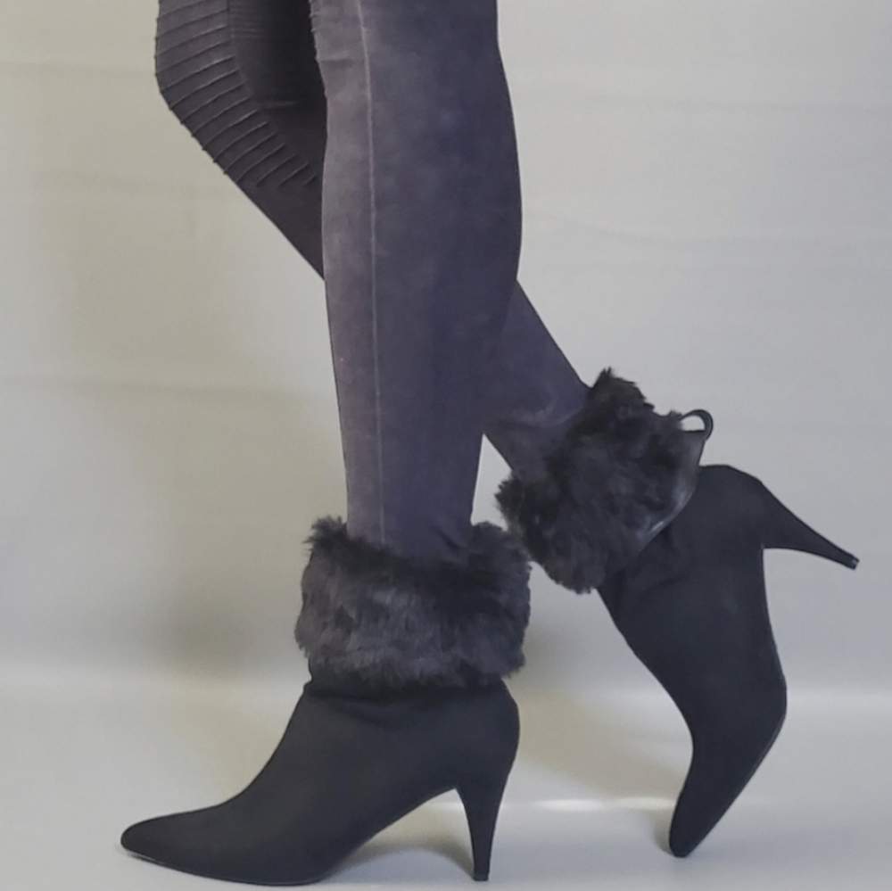 Faux fur boot toppers